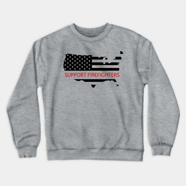 support firefighter Crewneck Sweatshirt by B3pOh